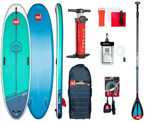 Red Paddle Co 10.8' ACTIV YOGA Set Stand Up Paddle Sup Board Carbon Paddel 32...
