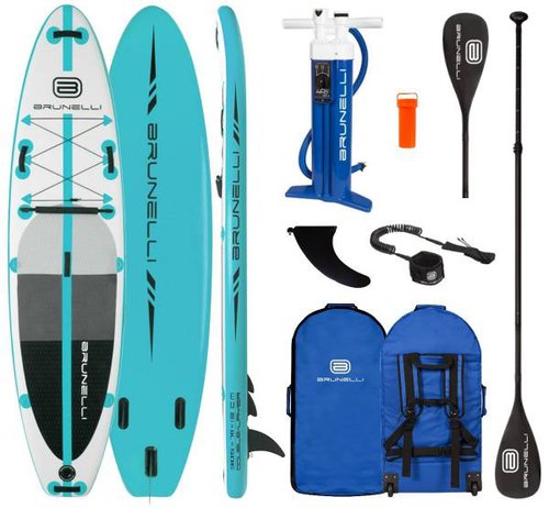 Brunelli 10.0 Premium SUP Board Stand Up Paddle iSUP Kajakpaddel und Leash 305cm