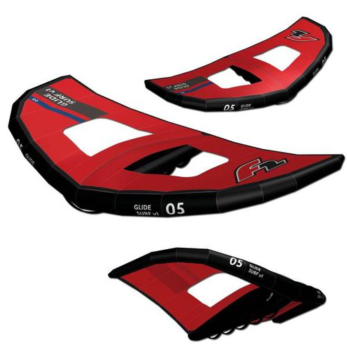 F2 GLIDE SURF WING Sail Kite Surf Foil Segel Windsegel Sup Flügel red