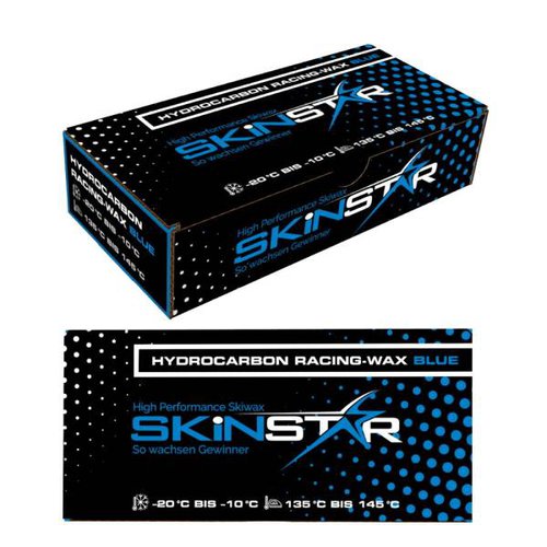Skinstar Hydrocarbon Racing Skiwax Profi Wachs COLD Mix Langlauf Wax Blue 125g
