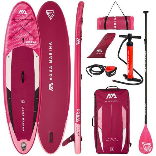 Aqua MARINA CORAL 10'2" SET Stand Up Paddle Surf Board ISUP 310*78cm 2022