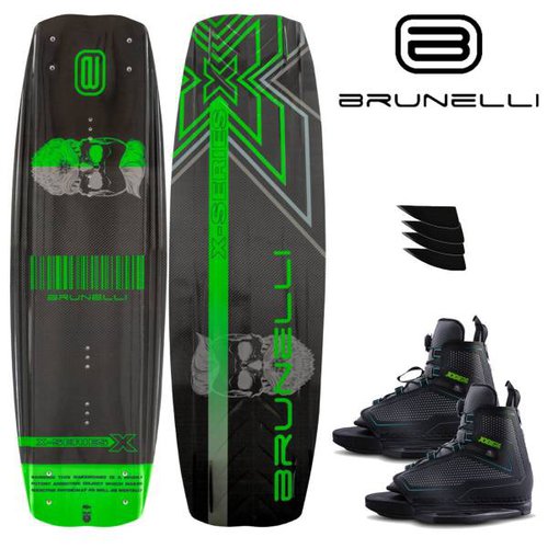 Brunelli CARBON Wakeboard SET 138 cm mit JOBE MAZE Wakeboardbindungdung