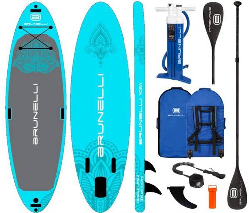 Brunelli YOGA Fitness Pilates 11.0 SUP Board Stand Up Paddle iSUP 335x91cm