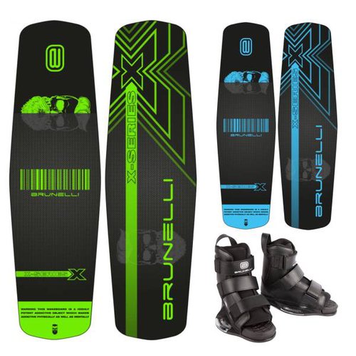 Brunelli Wood Flex Pro Cable Park SET Wakeboard Wakeboardbindung Grind-Base