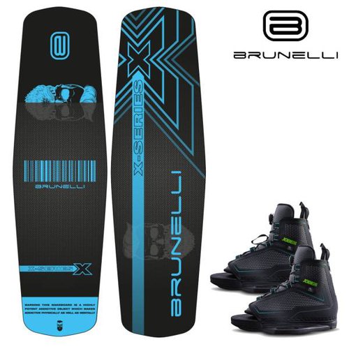 Brunelli Wood Flex Pro Cablepark Wakeboard SET 141cm Jobe Maze Bindung Grindbase