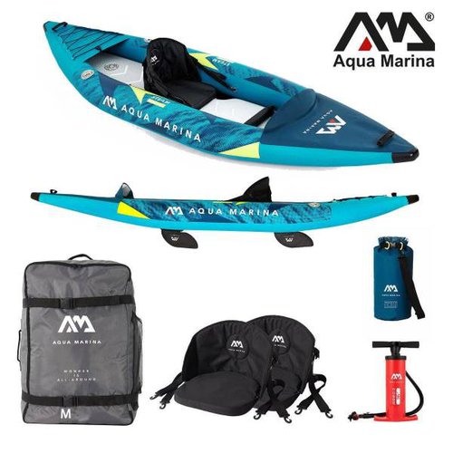 Aqua Marina STEAM 312 Kayak Set 1 Personen aufblasbar Kanu Boot Wildwasser Kajak