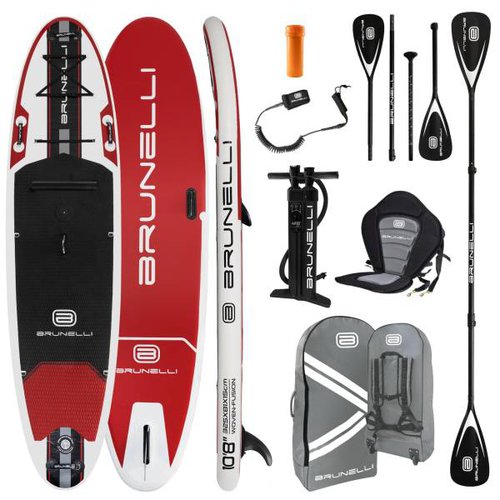 Brunelli 10.8 Windsurf Woven X Fusion Double Layer SUP Board Stand Up Paddle Set