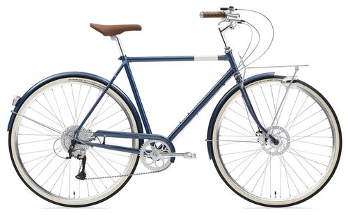 Creme Caferacer Man Solo Disc Blau Modell