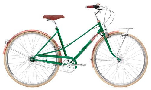 Creme Caferacer Lady Doppio Grün Modell