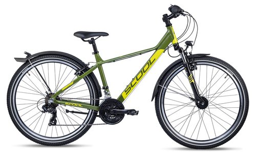 S'cool troX EVO 26 21-Gang Jugendfahrrad Grün Modell 2023