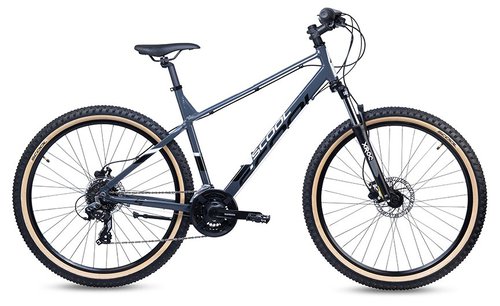 S'cool Xroc Disc 27,5 24-Gang Jugendfahrrad Grau Modell 2023