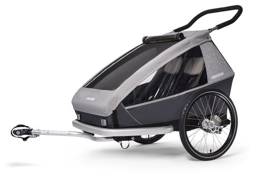 Croozer Kid Keeke 2 Fahrradanhänger Grau Modell 2023