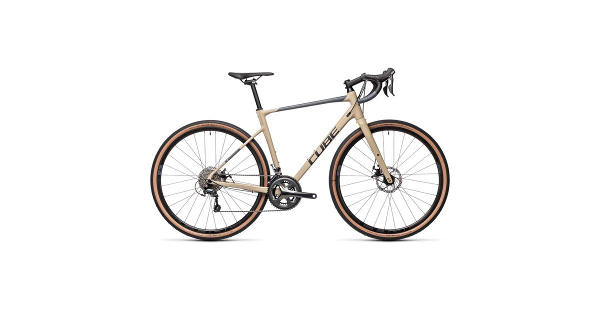 cube gravel bike beige