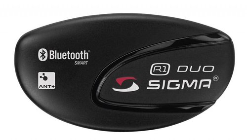 Trasmettitore Cardio Sigma Sport R1 DUO - ANT+/Bluetooth Smart, Con Fascia Comfortex, Per Allenamenti