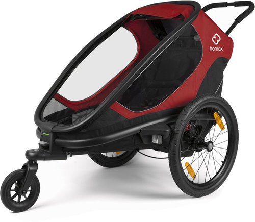 Hamax Outback One Fahrradanhänger Rot Modell 2022