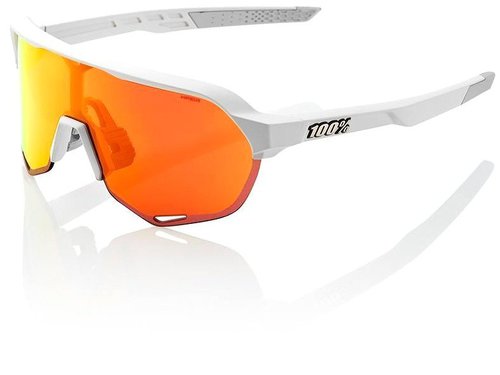 100 Percent S2 Soft Tact Off White / HiPER Red Mirror Weiß Modell 2023