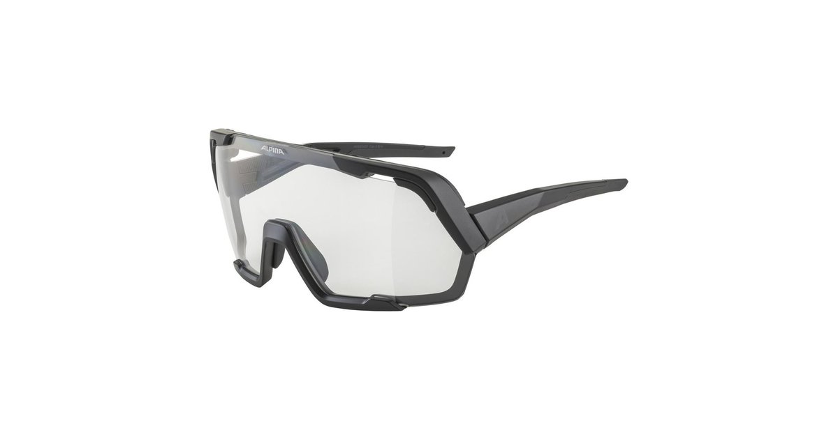 ALPINA Unisex - Volwassenen, ROCKET BOLD Sportbril, all black matt, One Size