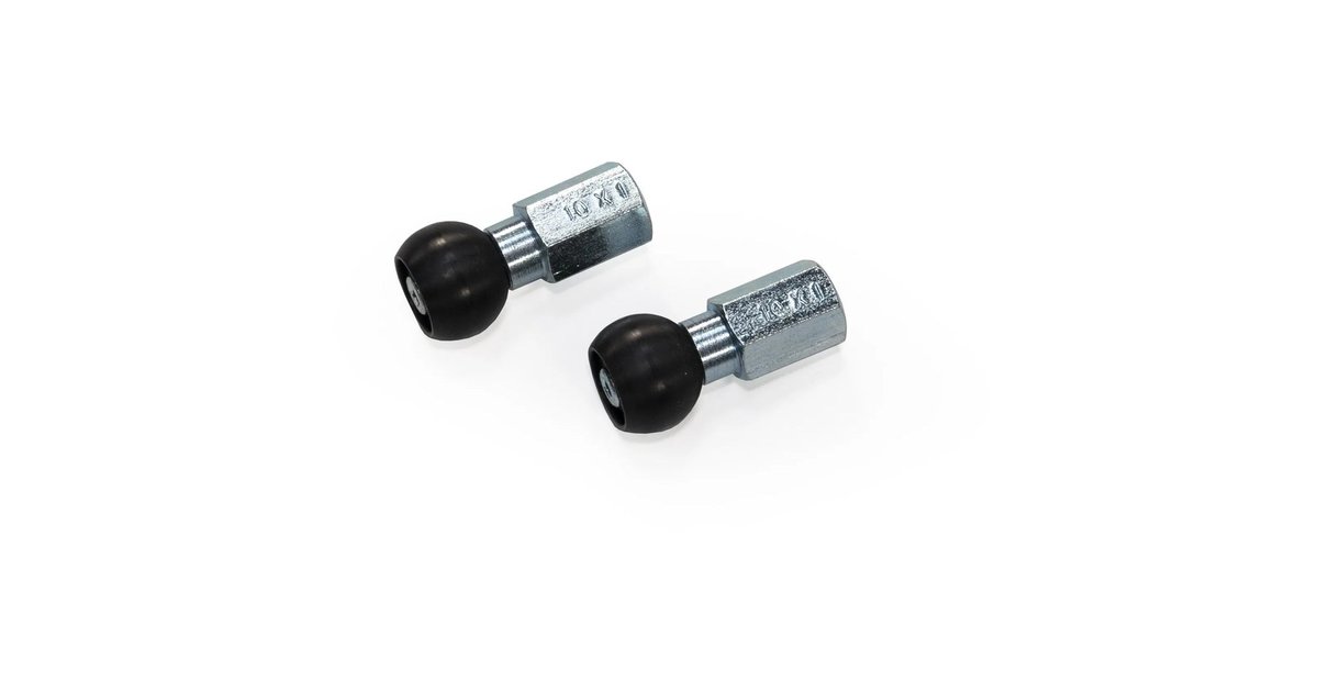 Adaptateur Burley Ballz M10 X 1,0 Pour Moyeu De Vélo (paire, Neuf)