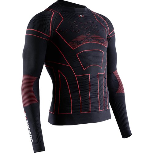 X-Bionic Motorsport Energizer 4.0 langarm Funktionsshirt Herren opal black/signal red M