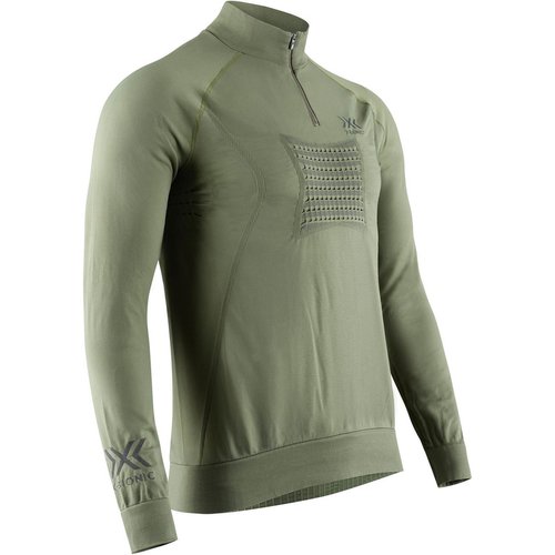 X-Bionic Racoon 4.0 Transmission Layer Zip Up Jacke olive green/anthracite L