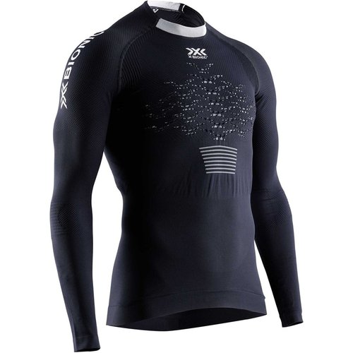 X-Bionic The Trick 4.0 langarm Laufshirt Herren opal black/arctic white L