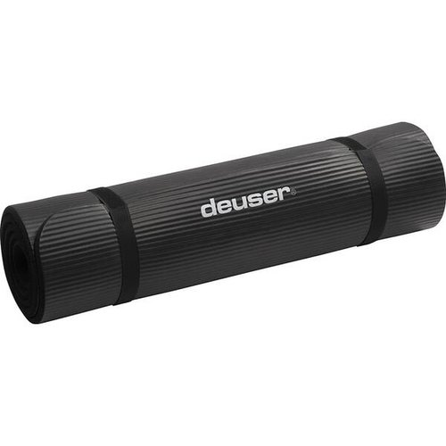 Deuser Fitness-Matte XL (NBR) - schwarz 180 x 90 x 1 cm