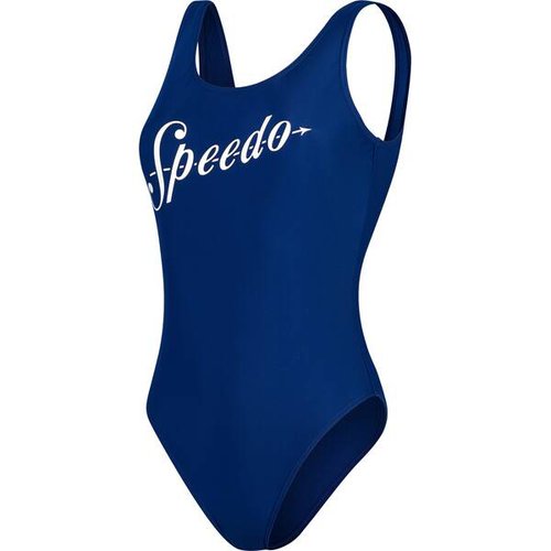 Speedo Damen Badeanzug LOGO DEEP UBK 1PC PT AF BLUE/WHITE