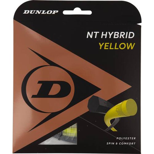 Dunlop Tennissaite "NT HYBRID YELLOW" 1.26/1.25mm 12m Set
