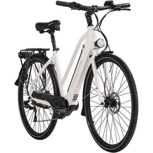 Adore E-Bike Alu E-Citybike Damen Hollandia Mantova 28 E-Bike Wei? 7?G?nge