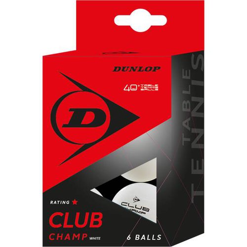 Dunlop Ball 40+ CLUB CHAMP 6 BALL WEIß