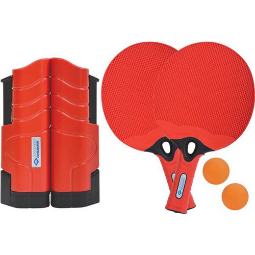 Donic Schildkröt Tischtennis-Set (2x Schläger + 2 Bälle + 1 Flex Net)
