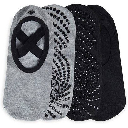 Gaiam YOGA SOCKEN GRIPPY YOGA BARRE SOCKS DOVETAIL 2PK