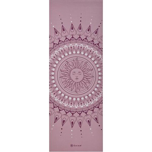 Gaiam YOGAMATTE HERE & NOW DUSTY ROSE 4MM CLASSIC PRINTED