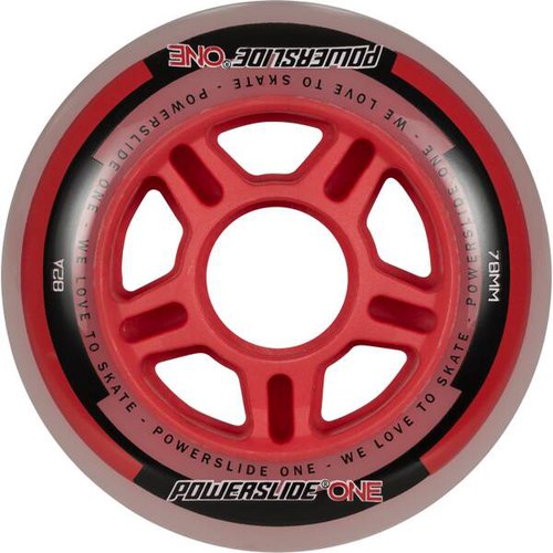 Powerslide Inlineskates-Rollen-Set One Wheels 76mm