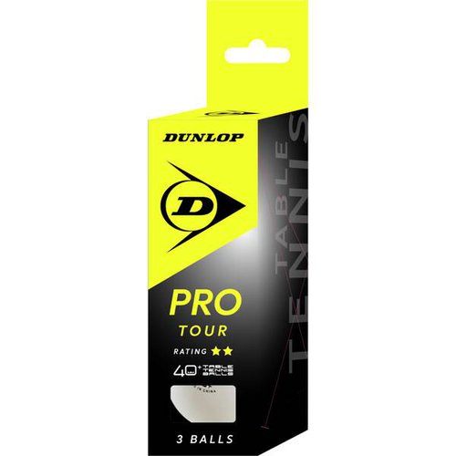 Dunlop Ball 40+ PRO TOUR 3 BALL WEIß