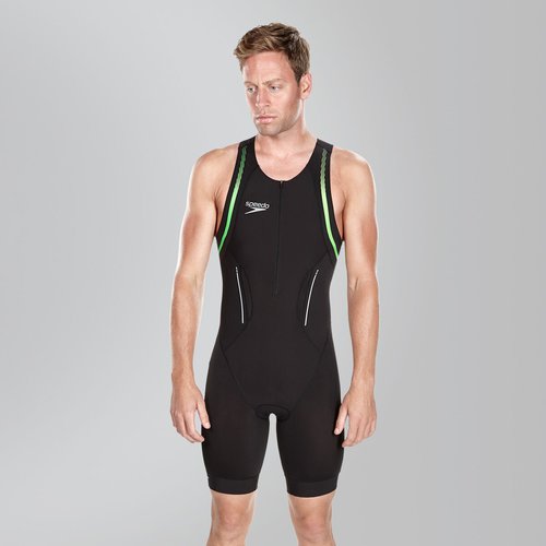 Speedo Triathlon Comp Tri Wear Suit, Schwarz/Grün - Size: XL