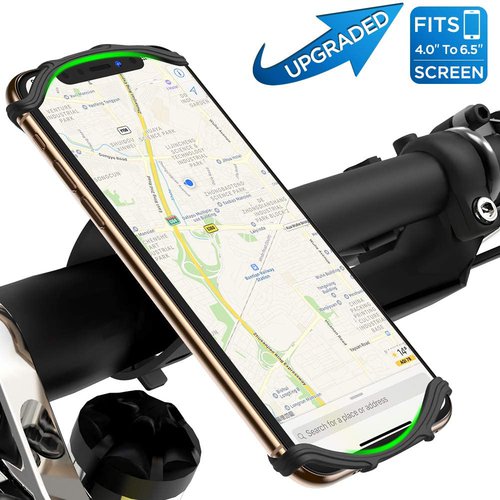 Fantigo Handyhalterung Fahrrad 4.5-7.0 Zoll Fahrrad Handyhalter Motorrad Silikon Universal 360°Drehbarem Fahrrad Handyhalterung für iPhone und Android 