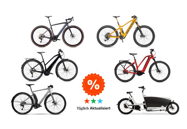 E-Bike stark reduziert. Die größten Rabatte und aktuelle Angebote aus vielen Online-Shops.