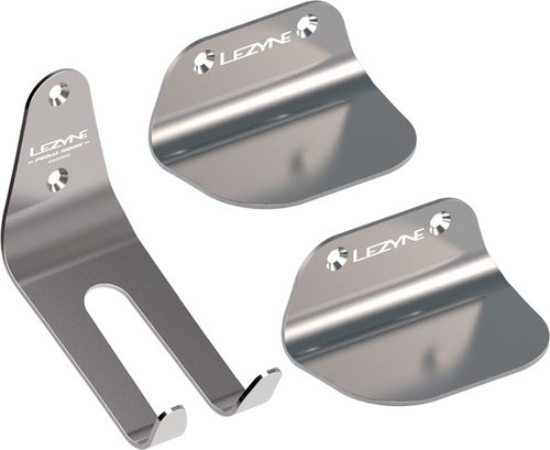 Lezyne Pedal Hook Stainless Fahrrad Wandhalterung Silber Modell 2023