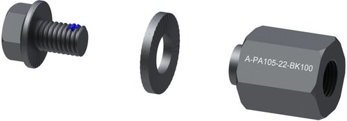 Qeridoo Polygonadapter 10x1 Fahrradanhänger Schwarz Modell 2023