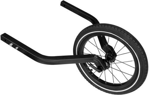 Qeridoo 14"" Joggerrad für Zweisitzer Fahrradanhänger Schwarz Modell 2023