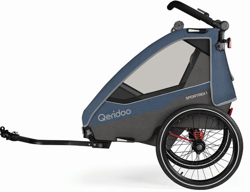 Qeridoo Sportrex 1 Limited Edition Fahrradanhänger Blau Modell 2023