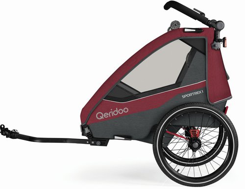 Qeridoo Sportrex 1 Limited Edition Fahrradanhänger Rot Modell 2023