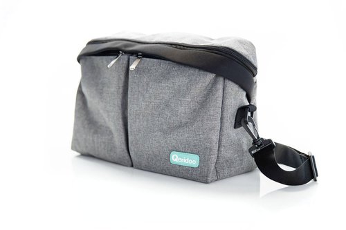 Qeridoo Tasche für Schiebegriff Fahrradanhänger Grau Modell 2024