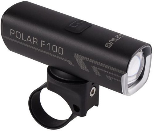 Lunivo Polar F100 Alu Akku Frontlicht - StVZO Schwarz Modell 2024