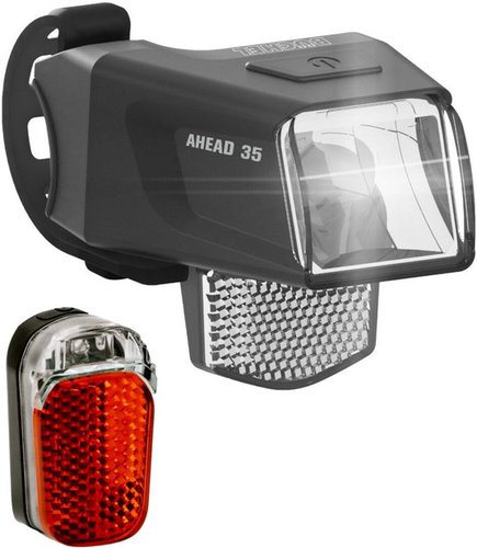 Büchel Ahead 35 + Z-Fire Micro LED Beleuchtungsset StVZO Schwarz Modell 2024