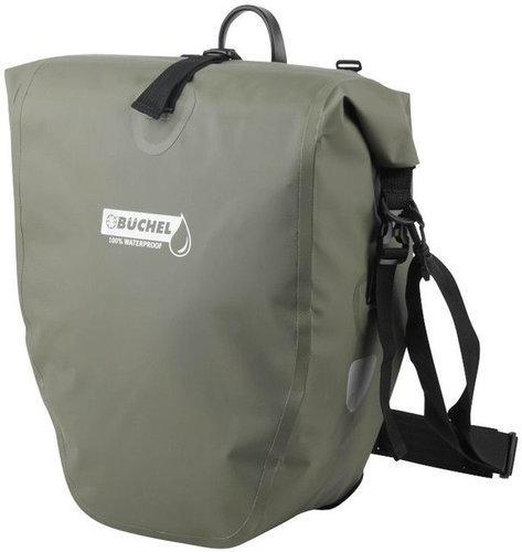 Büchel Gepäckträgertasche wasserdicht - Einzeltasche Grün Modell 2024