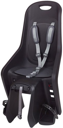 Polisport Bubbly Maxi CFS Kindersitz - Gepäckträgermontage Schwarz Modell 2025