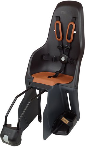 Polisport Minia FF Kindersitz - Rahmenmontage Schwarz Modell 2025