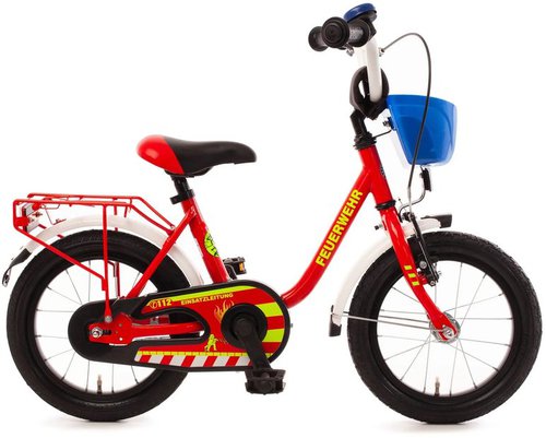 Bachtenkirch Feuerwehr 14"" Kinderfahrrad Rot Modell 2024